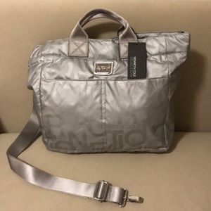 Kenneth Cole Reaction Silver Shop Girl Satchel NWT
